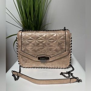 Gianni Bini metallic rose gold crossbody